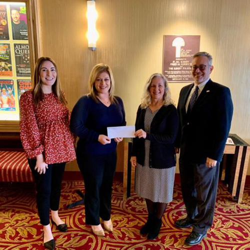 Honesdale National Bank Foundation presents check to Kirby Center